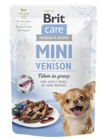 Brit Care Mini Irk Yetişkin Köpekler İçin Sos İçinde Geyik Etli Fileto Parçaları 85 gr 1